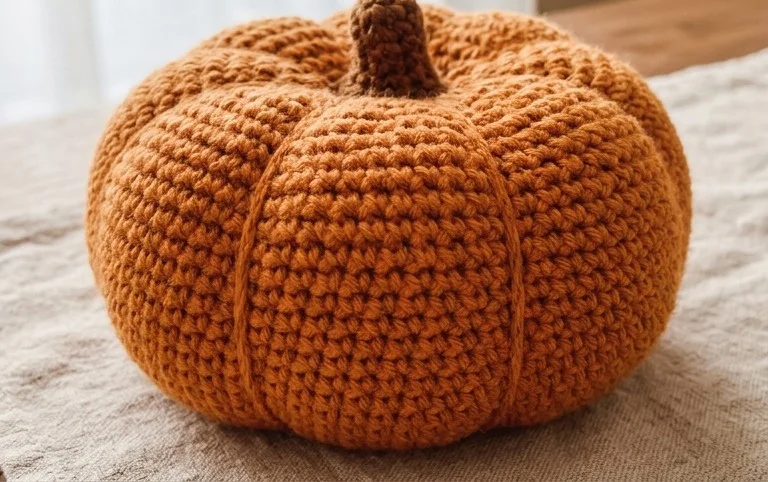 Cutest Crochet Pumpkin Free Pattern (Tutorial + Video!)